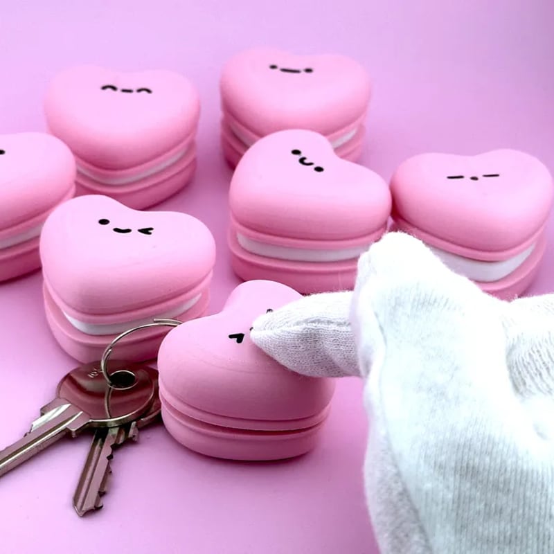 Coração macaron clicável